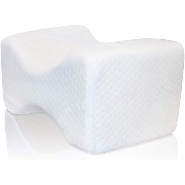 Almohada ortopédica de espuma viscoelástica ZIRAKI con forma de cuña para rodillas, alivio del nervio ciático, dolor de espalda, piernas, cadera y articulaciones, soporte para piernas, alineación de