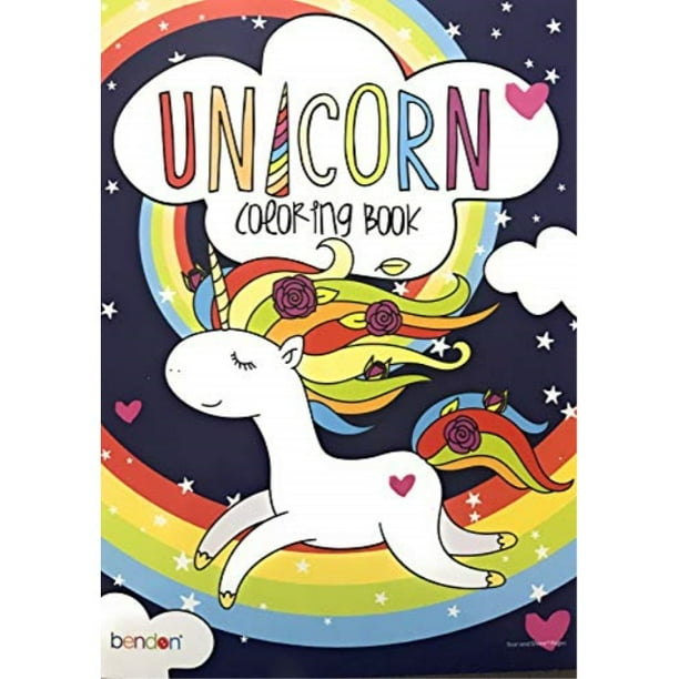 Bendon Unicorn Coloring Book for All Ages - 48 Magical Pages to Color
