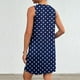 thumbnail image 4 of Vestido de Verano para Mujeres, Vestido de Cuello Redondo sin Mangas de Bolsillo de Impresión de Moda Casual Hecha de 95% Poliéster 5% Spandex para Primavera Verano, Vestido Sexy para Mujeres, 4 of 6