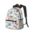 thumbnail image 2 of Haiem Summer Stamp Lightweight Backpack for School, Classic Basic Water Resistant Casual Daypack for Travel with Bottle Side Pockets, 2 of 8