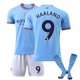 thumbnail image 1 of 2223 Manchester City Home Children's Football Kit No. 9 Haaland HZ 8-9years, 1 of 2
