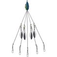 thumbnail image 1 of Aparejos de paraguas para pesca de lubinas kit de aparejos de señuelos de pesca Freshw azul KEWITY, 1 of 5