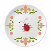 Graffiti Animation Hand Painted Ladybug Flower Ceramics Plate Tableware Dinner Dish