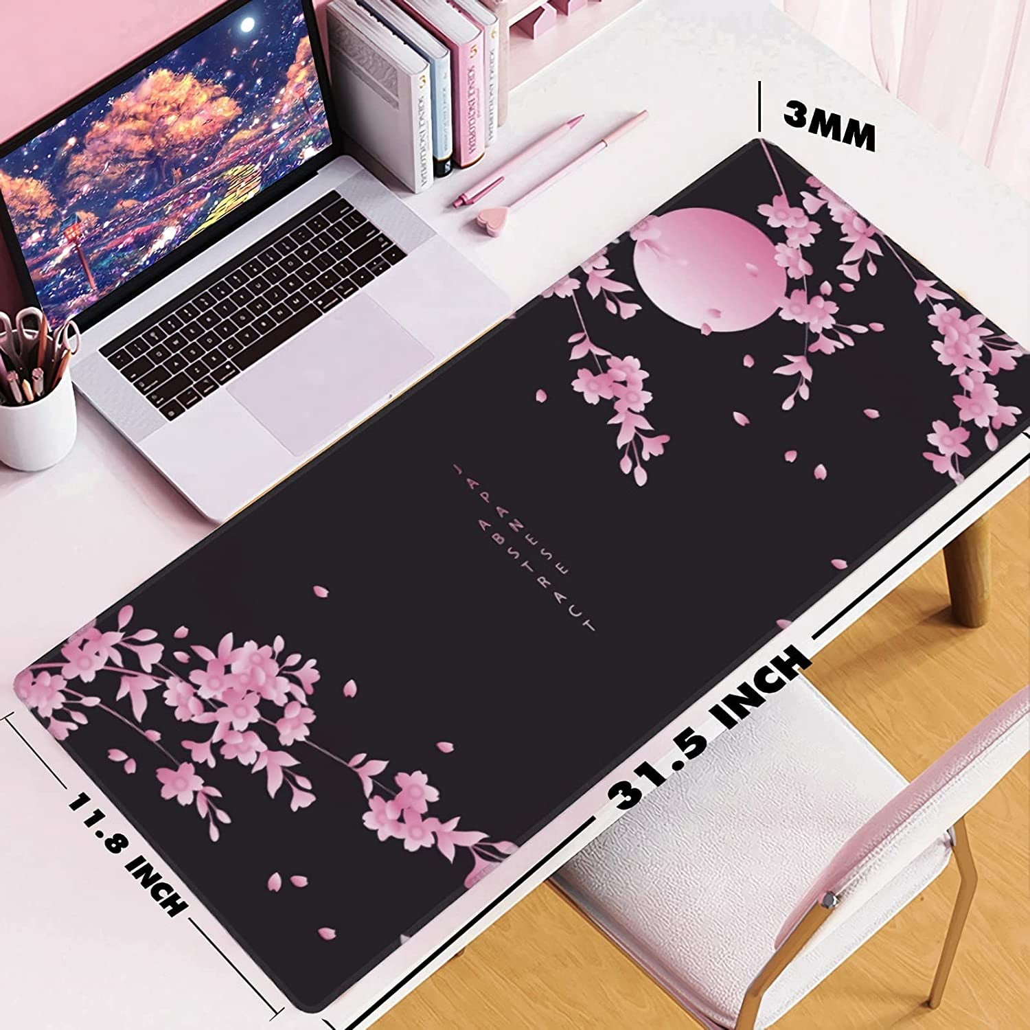  Skull Dead with Romantic Roses Celebration Day Gaming Mouse Pad  for Desk,Extended Stitched Edges Mousepad,Computer Keyboard Desk Mat,Non  Slip Rubber Base Mouse Pads Desk Pad Desk Pads : Office Products