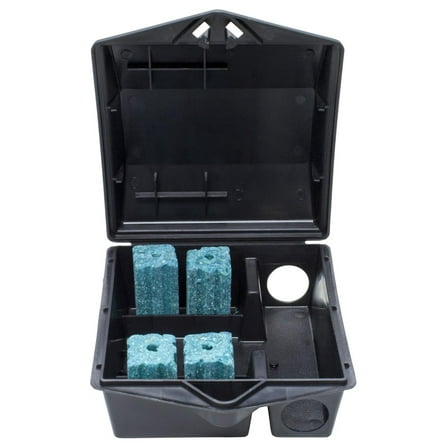 Mouse Bait Station - 12 Stations Blue, Black