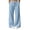 Sky Blue, variant on Wiholl Wide Leg Pants for Women Flowy Palazzo Drawstring Elastic Waist Trousers with Pockets Summer Beach Vacation Clothes