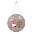 thumbnail image 1 of Bewildely Cartel de bienvenida de Navidad, llave de bienvenida de ecológica, decoración de tablero de puerta colgante para porche, oficina, aula, Kits de decoración para fiestas Bewildely HA017448-00, 1 of 6