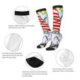 thumbnail image 6 of Balery Funny Christmas Gnome Printed Novelty Socks Men's Women's Crew Socks Sports Socks Knee High Socks Cotton Socks Quirky and Cool Socks, 6 of 9