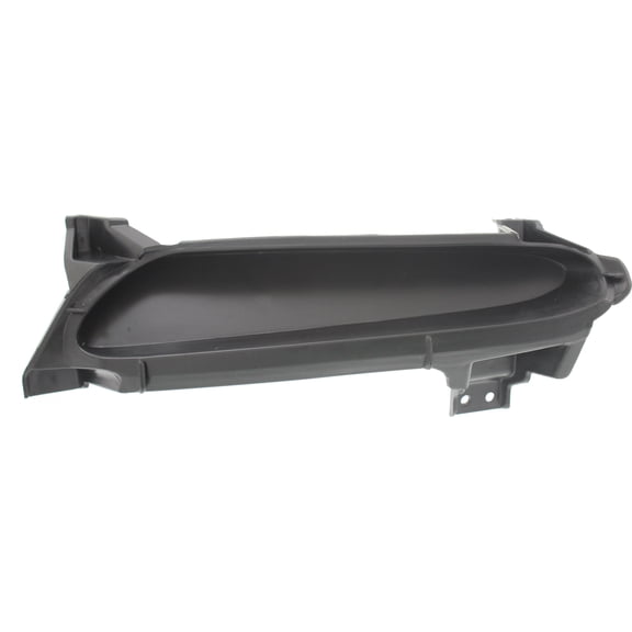 Bumper Grille Compatible With 2010-2011 Mazda 3 Front, Left Driver Textured Black