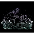 thumbnail image 2 of Boy's Alice in Wonderland Alice & The White Rabbit Color Outlines  Graphic Tee Black X Small, 2 of 5