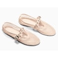 thumbnail image 5 of Women's thick-soled wedge-heeled sandals with hemp bottom, chain link, raffia weaving strap, one-step slip-on, summer casual shoes, thick-soled slippers, 5 of 5