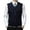 Navy, variant on uikmnh Vests for Men Men's Fashion Casual Jacquard V-Neck Plaid Pattern Sleeveless Sweater Vest with Intricate Bottom Design Size:XL