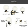 thumbnail image 2 of 55172PN-Kichler Lighting-Benno - 15W 3 LED Bath Vanity In Industrial Style-8.75 Inches Tall and 24.5 Inches Wide-Polished Nickel Finish, 2 of 7