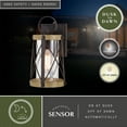 thumbnail image 2 of Harwood 1 Light Bronze Dusk to Dawn Farmhouse Outdoor Wall Lantern Clear Glass, 2 of 11