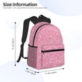 thumbnail image 4 of Gaeub Glitter Pink School Backpack Waterproof Bookbag for Men Women College High School Bags, 4 of 8