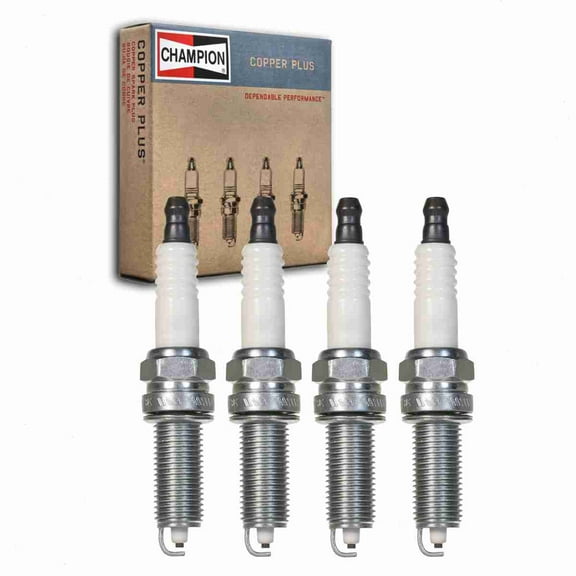4 pc Champion Copper Plus Spark Plugs compatible with Kia Rio 1.6L L4 2012-2018