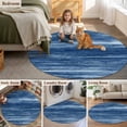 thumbnail image 5 of Navy Blue Round Area Rug 3Ft Washable Small Circle Rugs for Kitchen Entryway, Vintage Modern Abstract Art Ombre Non-Slip Carpet Floor Mats Indoor Outdoor Carpet Runner Aesthetic Home Decor, 5 of 8