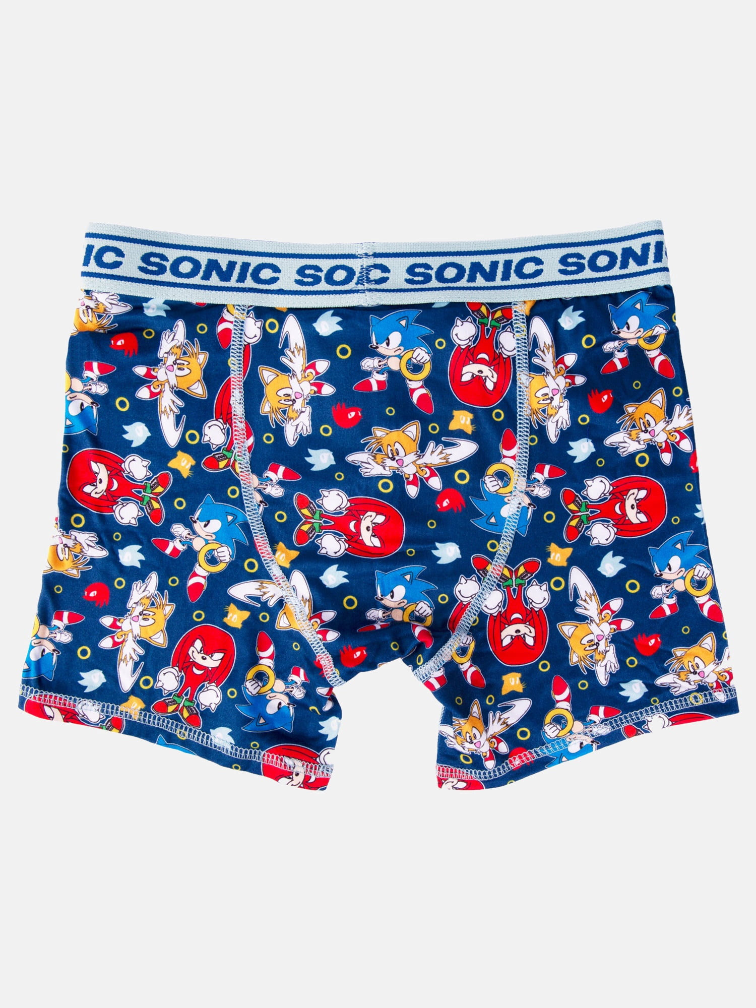 Sonic Boys Athletic Boxer Brief Character Underwear, 5-Pack, Sizes XS-M