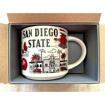 Starbucks 2018 Been There Series San Diego St Campus Collection 14 ounce collector coffee mug NEW