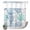 Turquoise, variant on No Hook Shower Curtain, Red Orange Grey Coral Coastal Shower Curtains for Bathroom with See Through Top Window, Summer Beach Seaside Nautical Waterproof & Washable Bath Curtain Stand Up Stall 36"x72"