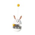 thumbnail image 2 of Cat Treat Ball Tumbler Cat Treat Puzzle Ejercicio Regalo Dispensador de comida Juguete Gato Entrenamiento Juguete interactivo para gatos para perros y blanco Yinane Dispensador de golosinas, 2 of 8