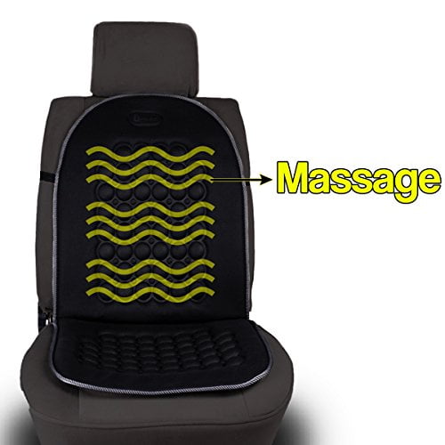 Zento Deals Black Universal Magnetic Bubble Car Seat Cushion- Back