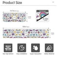 thumbnail image 3 of Yayeee Faucet Mat for Kitchen Sink 14.7" Diatomite Long Splash Guard Pad, Purple Doodle Pattern, 2 Pack, 3 of 7