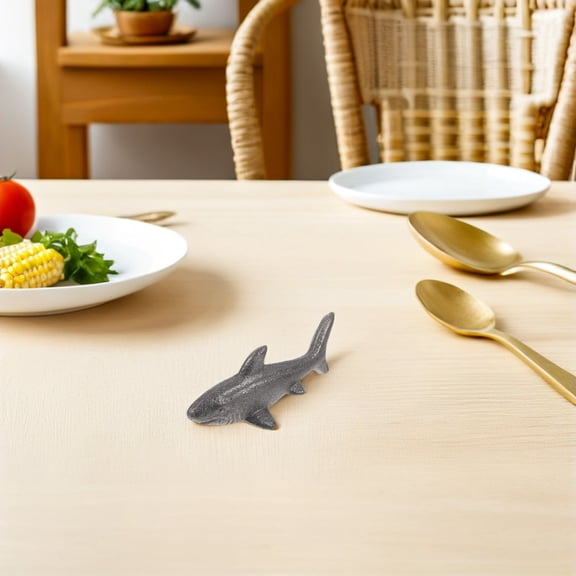 LOLIPPYY 4Pcs Reusable Cast Iron Fish Cooking Tool Natural Iron Supplement for Family Health