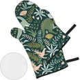 thumbnail image 3 of Cute Dinosaur Oven Mitts and Pot Holders Set of 4, Fashion Heat Resistant Safe Cooking Baking Grilling BBQ Easy Washable Kitchen Accessories, 3 of 6