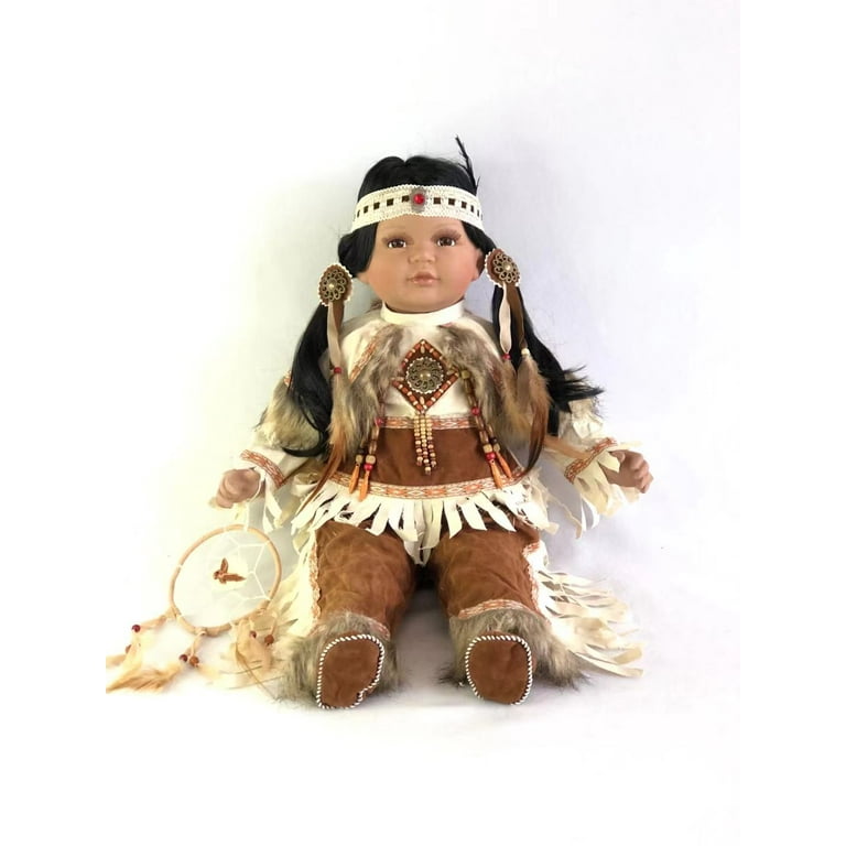 Porcelain indian sales girl doll
