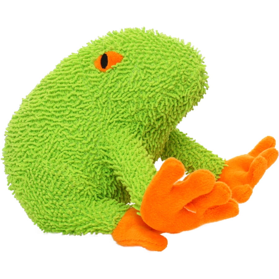 VIP Products Mighty Microfiber Frog Dog Toy, Multicolor