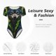 thumbnail image 4 of Fotbe Realistic Style Wolf Warrior Body de Mujer con Cuello Redondo y Mangas Cortas, Sin Mangas Ajustado, Suave, Cómodo y Básico-XX-Large, 4 of 7
