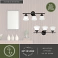 thumbnail image 4 of Huntley 3 Light Bronze Farmhouse Schoolhouse Bathroom Vanity Fixture, 4 of 10