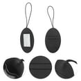 thumbnail image 3 of Unique Bargains 1 Pc Oval Elastic Cord Luggage Tag for Travelling Black Polyurethane, 3 of 5
