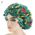 thumbnail image 2 of Walbest Floral Print Satin Bonnet Hair Care Cap for Natural Hair Large Sleeping Hair Wrap Cap, Double-Layer Reversible Satin Cap Elastic Night Sleeping Head Cover for Women Long Curly Hair, 2 of 7