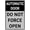 Warning Sign 1, variant on Automatic Door Do Not Force Open Aluminum Metal Warning Sign - 8"x12" UV-Resistant Waterproof Easy to Install for House Business