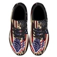 thumbnail image 2 of German Shepherd Dogs American flag Patriot Shoes Sneakers Black Size 9, 2 of 7