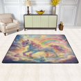 thumbnail image 3 of Non-Slip Area Rug 72"x48" Indoor Washable Floor Mats Carpet Printed for Living Room, Bedroom, Home Decor Beautiful Unicorn, 3 of 7