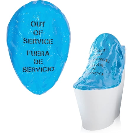 Pack of 10 Polypropylene Blue Out of Service Covers 36 . PP+PE Multipurpose Highly Visible Covers for Kitchen Equipment  Commodes  Drinking Fountains. Warning Cover Signs. English Spanish Print