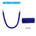thumbnail image 2 of Unique Bargains 3 Feet Blue Velvet Stanchion Rope, Crowd Control Barrier Rope with Snap Hook, Golden, 2 of 6