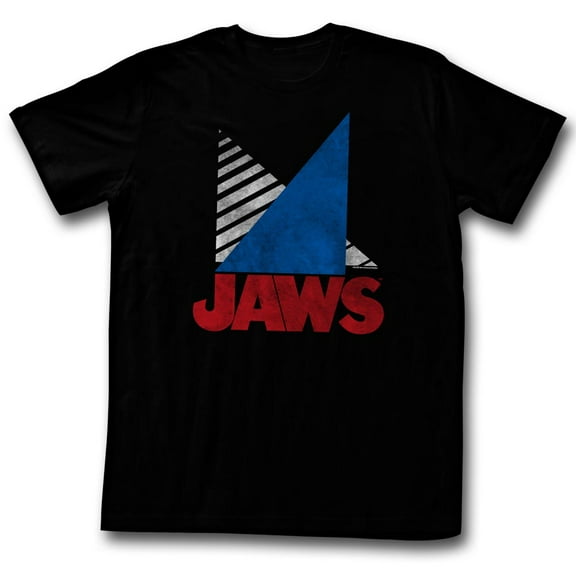 Jaws Tri Black Adult T-Shirt