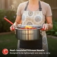 thumbnail image 4 of Megamaster 10.5QT Aluminum Fish Fryer Pot Kit, Outdoor 50,000 BTU Propane Deep Fryer with 5 PSI Regulator, 5" Thermometer, Ideal for Chicken Wings, Seafood, French Fries - 840-45012, 4 of 7