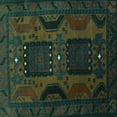 thumbnail image 1 of Ahgly Company Machine Washable Indoor Square Persian Turquoise Blue Traditional Area Rugs, 6' Square, 1 of 4