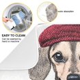 thumbnail image 2 of Yayeee Dish Drying Mat for Kitchen Counter 18"x24" Microfiber Absorbent Pad, Gray Cute Dog Artist, 2 of 7