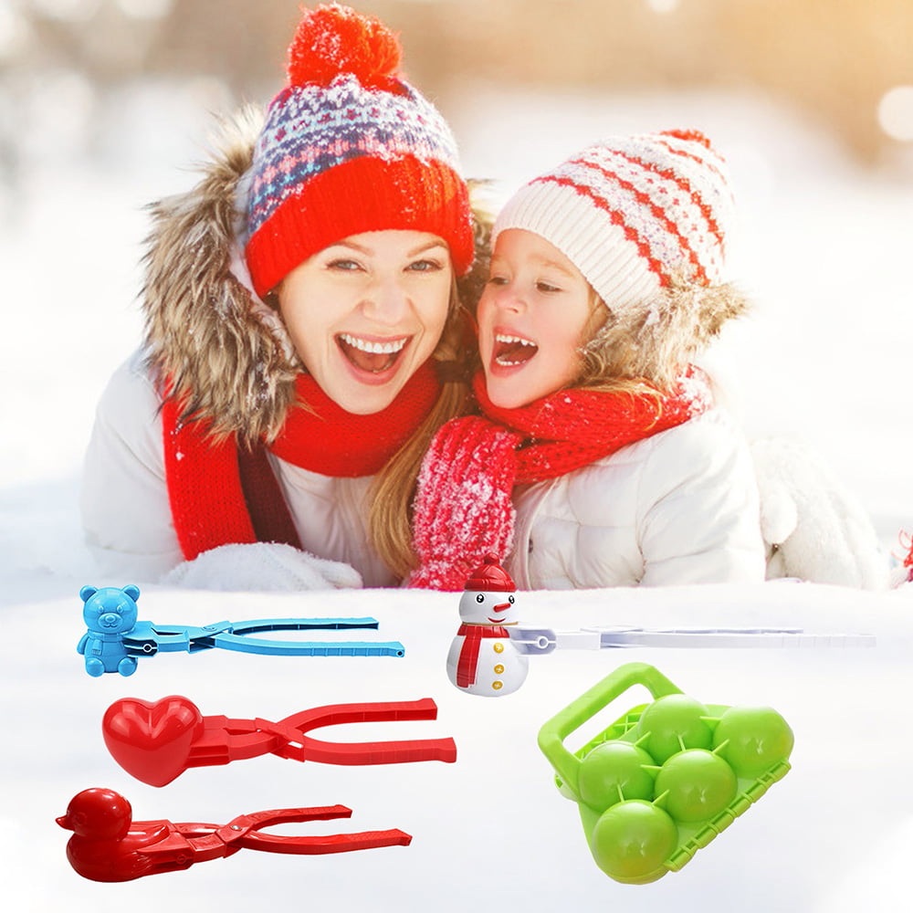 Child Snowman Snowball Clip Scoop Tool Winter Outdoor Beach Toy Activities 