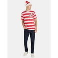 thumbnail image 2 of Waldo Men's Halloween Graphic Costume Tee with Short Sleeves, Sizes XS-3XL, 2 of 5