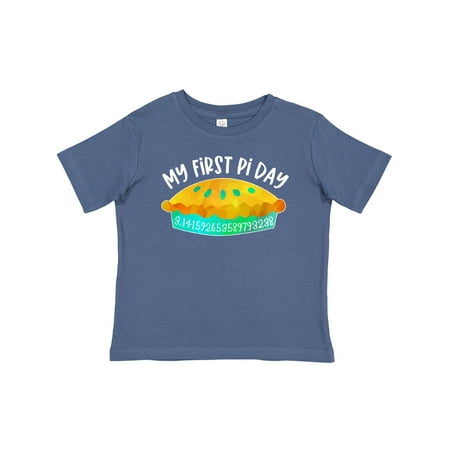 

Inktastic My 1st Pi Day Blue Green Pie Pan Pun Gift Baby Boy or Baby Girl T-Shirt