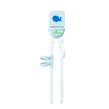 Blue Chopsticks - Training Chopsticks For Kids Adults Beginners Learning Chopstick Helper BPA Free Right Hand Blue