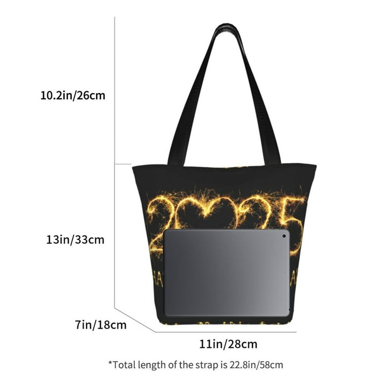 Zeuib Happy New Year 2025 D Shoulder Bag for Women Tote Bag Zeuib Happy New Year 2025 D Shoulder Bag for Women Tote Bag