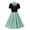 Black + Green Dots, variant on Women's Vintage Dress Plaid Floral Cocktail Party Swing Dresses 1950s Retro Gown Wedding Formal A-line Midi Dresses L Blue